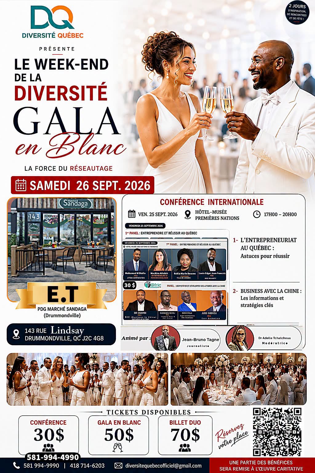 Affiche — Gala en blanc de la diversité, 13e édition