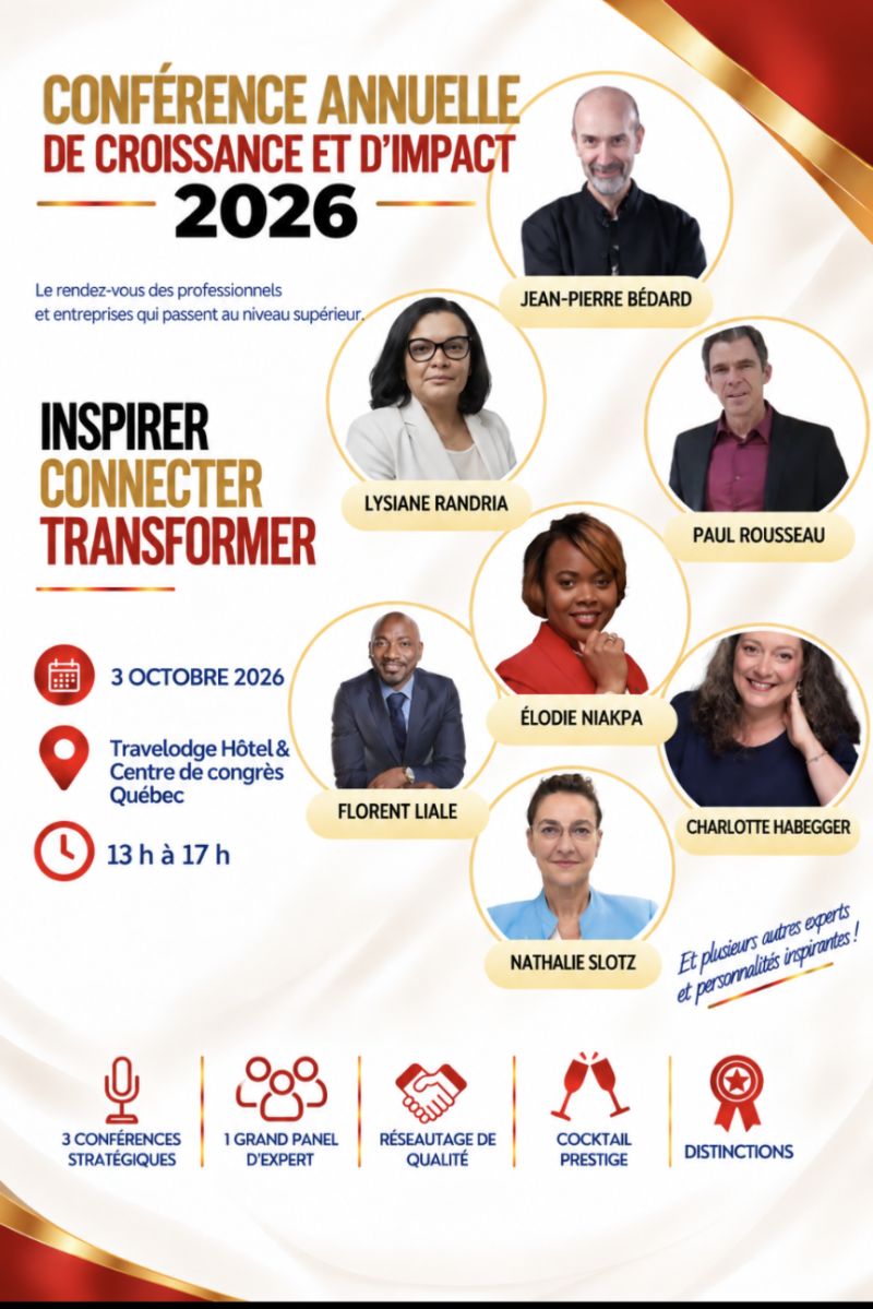 Affiche — Conférence annuelle de croissance et d'impact (C.A.C.I.) 2026