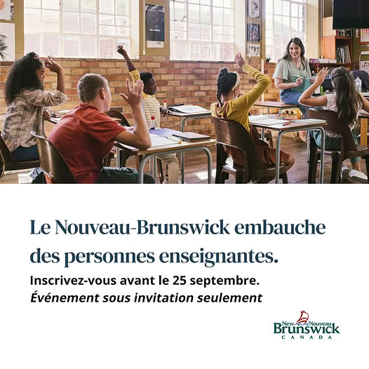 Affiche — Séance d'information – Éducation et Développement de la petite enfance du Nouveau-Brunswick