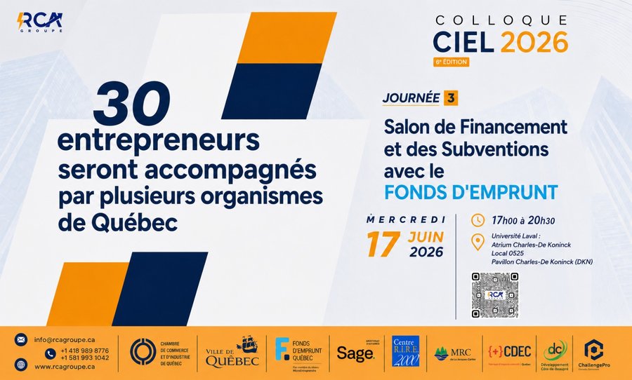 Affiche — 6ᵉ édition du Colloque international sur l'entrepreneuriat et le leadership (CIEL)
